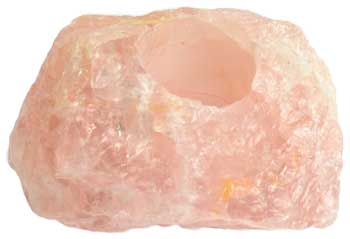 Rose Quartz Tea Light Holder